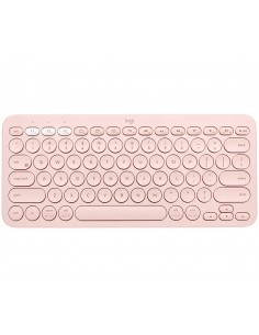 Logitech K380 Multi-Device teclado Bluetooth QWERTY Español Rosa