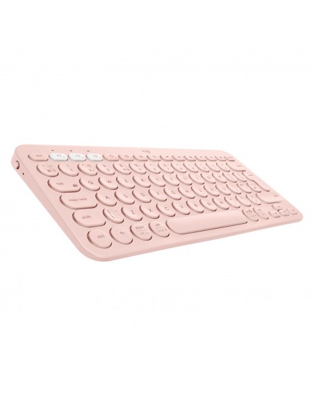 Logitech K380 Multi-Device teclado Bluetooth QWERTY Español Rosa