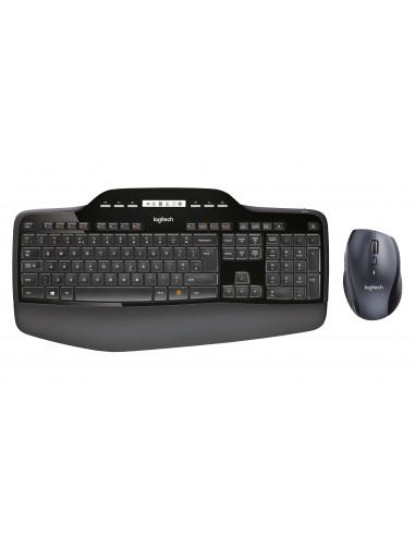 Logitech MK710 Performance teclado Ratón incluido RF inalámbrico QWERTY Internacional de EE.UU. Negro