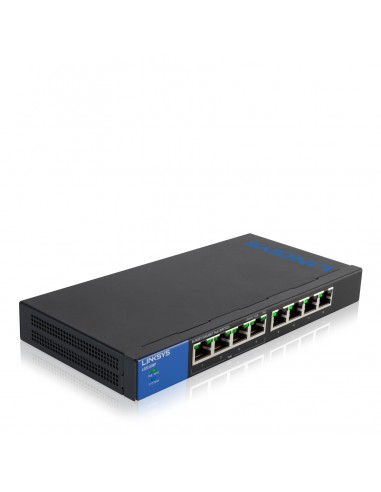 Linksys Conmutador PoE Gigabit de escritorio de 8 puertos (LGS108P)