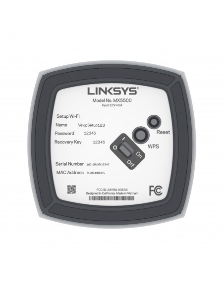 Linksys Atlas Pro 6 Doble banda (2,4 GHz   5 GHz) Wi-Fi 6 (802.11ax) Blanco 3 Interno