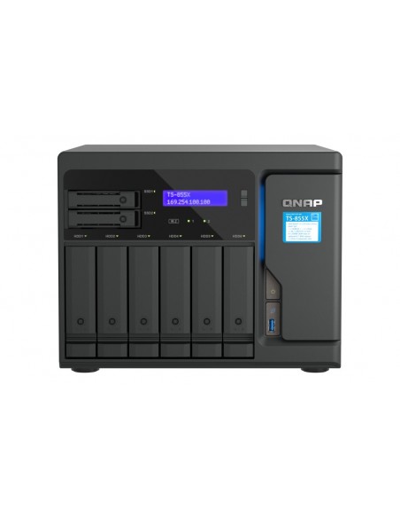 QNAP TS-855X SAN Torre Ethernet Negro C5125