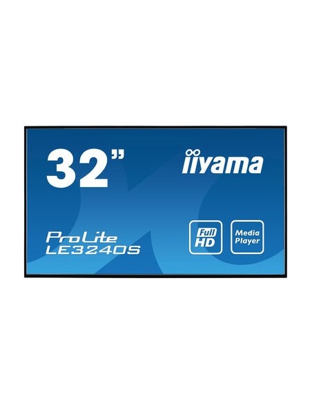 iiyama LE3240S-B3 pantalla de señalización Pantalla plana para señalización digital 80 cm (31.5") LED 350 cd   m² Full HD Negro