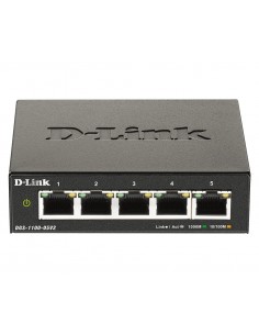 D-Link DGS-1100-05V2 switch Gestionado L2 Gigabit Ethernet (10 100 1000) Negro