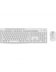 Logitech MK295 Silent Wireless Combo teclado Ratón incluido USB QWERTZ Alemán Blanco