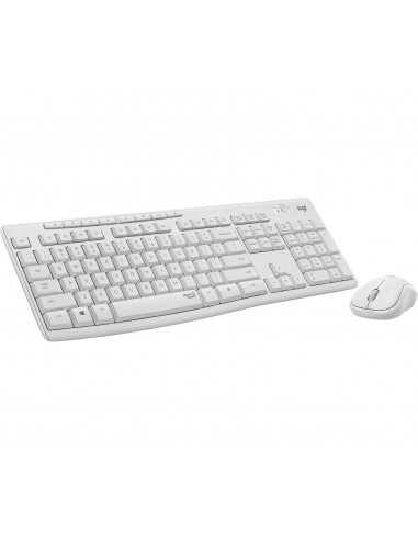 Logitech MK295 Silent Wireless Combo teclado Ratón incluido USB QWERTZ Alemán Blanco