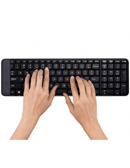 Logitech Wireless Combo MK220 teclado Ratón incluido RF inalámbrico QWERTY Inglés Negro