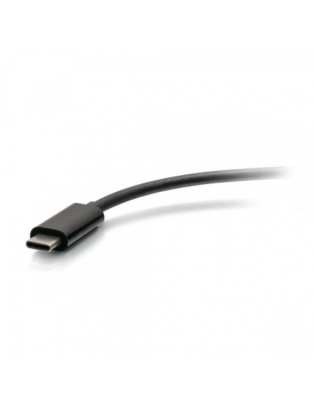 C2G Adaptador multipuerto de USB-C® a HDMI®, VGA, USB-A y RJ45 - 4K 30 Hz - Negro