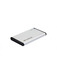 Transcend StoreJet 25S3 Carcasa de disco duro SSD Plata 2.5" USB con suministro de corriente 2