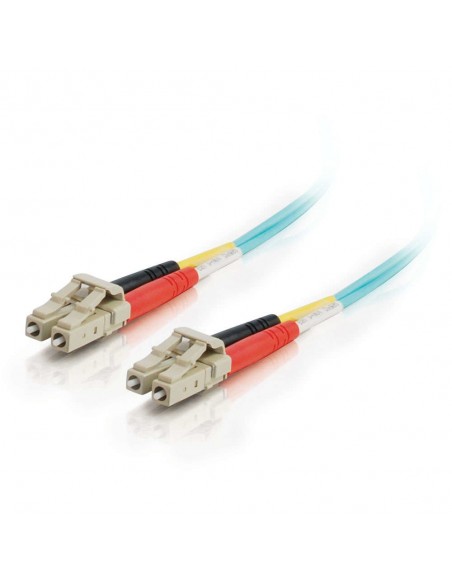 C2G 85549 cable de fibra optica 1 m LC OFNR Turquesa