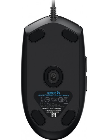 Logitech G G102 Gaming Mouse ratón USB tipo A 8000 DPI