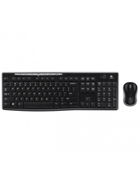 Logitech Wireless Combo MK270 teclado Ratón incluido RF inalámbrico QWERTZ Húngaro Negro