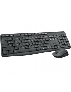 Logitech MK235 teclado Ratón incluido RF inalámbrico Húngaro Gris 2