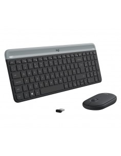 Logitech MK470 teclado Ratón incluido RF inalámbrico QWERTY Checa Grafito 2
