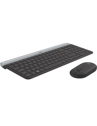 Logitech MK470 teclado Ratón incluido RF inalámbrico QWERTY Checa Grafito