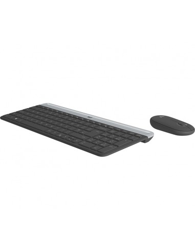 Logitech MK470 teclado Ratón incluido RF inalámbrico QWERTY Checa Grafito