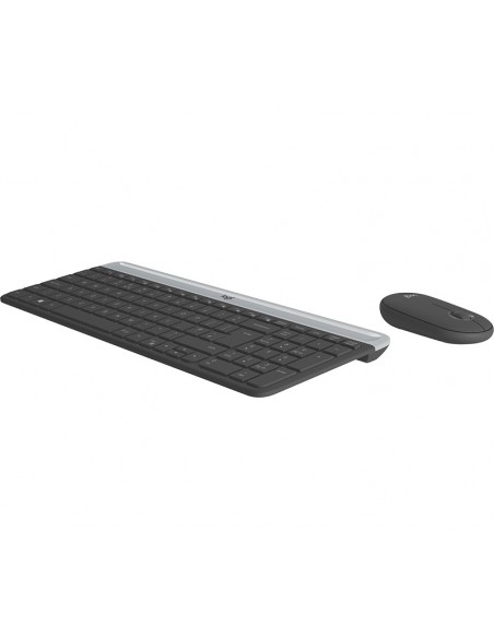 Logitech MK470 teclado Ratón incluido RF inalámbrico QWERTY Checa Grafito