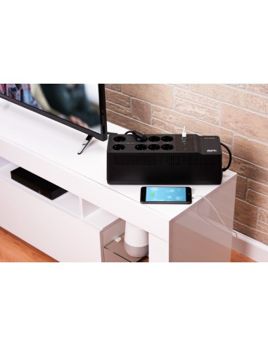 APC BE850G2-GR sistema de alimentación ininterrumpida (UPS) En espera (Fuera de línea) o Standby (Offline) 0,85 kVA 520 W 8