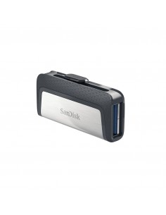 SanDisk Drive USB Ganda Ultra Tipe-C 256 GB unidad flash USB USB Type-A   USB Type-C 3.2 Gen 1 (3.1 Gen 1) Gris, Plata