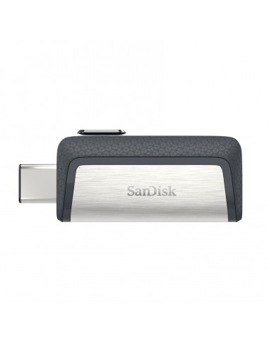 SanDisk Drive USB Ganda Ultra Tipe-C 256 GB unidad flash USB USB Type-A   USB Type-C 3.2 Gen 1 (3.1 Gen 1) Gris, Plata