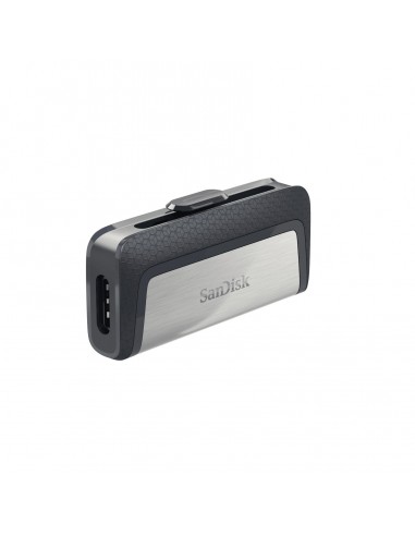 SanDisk Drive USB Ganda Ultra Tipe-C 256 GB unidad flash USB USB Type-A   USB Type-C 3.2 Gen 1 (3.1 Gen 1) Gris, Plata