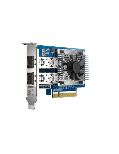 QNAP QXG-25G2SF-CX6 adaptador y tarjeta de red Interno Fibra 25000 Mbit s