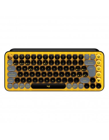Logitech POP Keys Wireless Mechanical Keyboard With Emoji Keys teclado RF Wireless + Bluetooth QWERTY Español Negro, Gris,