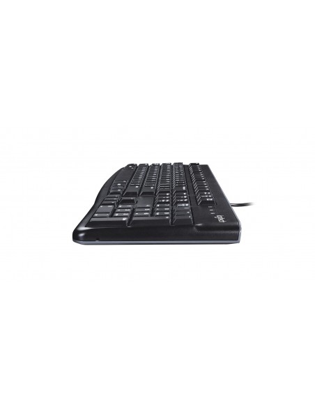 Logitech K120 Corded Keyboard teclado Ratón incluido USB AZERTY Francés Negro