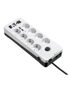 Eaton PB8TUD limitador de tensión Negro, Blanco 8 salidas AC 220 - 250 V 1,5 m