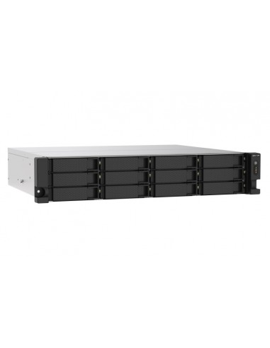 QNAP TS-1273AU-RP-8G servidor de almacenamiento NAS Bastidor (2U) Ethernet Aluminio, Negro V1500B
