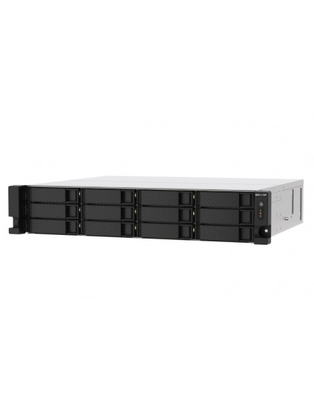 QNAP TS-1273AU-RP-8G servidor de almacenamiento NAS Bastidor (2U) Ethernet Aluminio, Negro V1500B