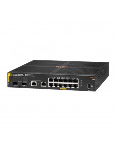 Aruba 6100 12G Class4 PoE 2G 2SFP+ 139W Gestionado L3 Gigabit Ethernet (10 100 1000) Energía sobre Ethernet (PoE) 1U Negro 2