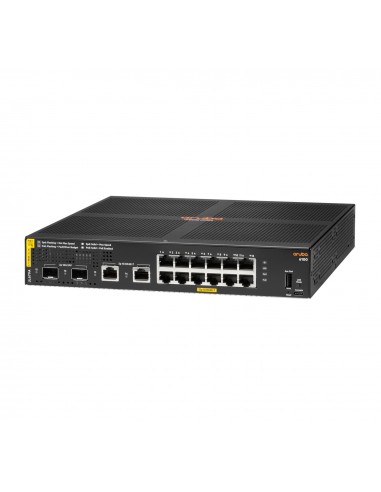 Aruba 6100 12G Class4 PoE 2G 2SFP+ 139W Gestionado L3 Gigabit Ethernet (10 100 1000) Energía sobre Ethernet (PoE) 1U Negro