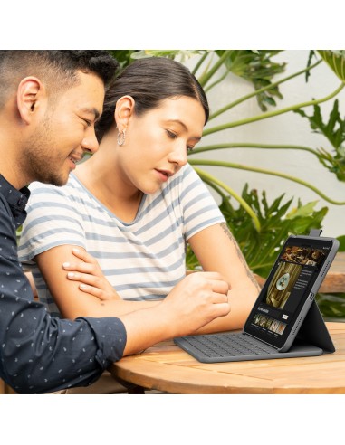 Logitech Slim Folio Gris Bluetooth QWERTZ Suizo