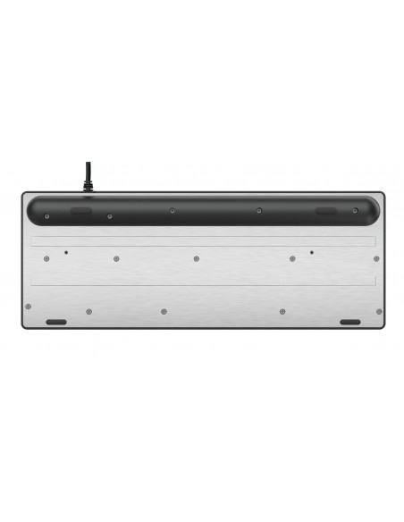 Trust GXT 833 Thado teclado USB Español Negro, Plata