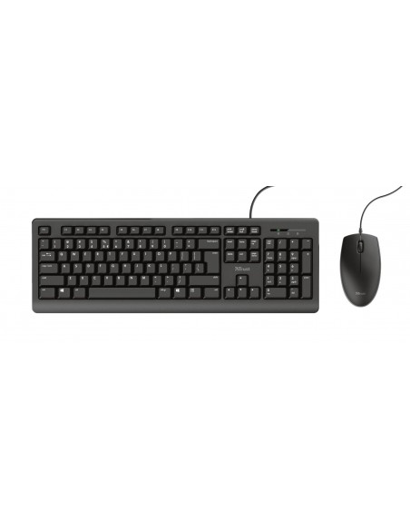 Trust Primo teclado Ratón incluido USB QWERTY Español Negro