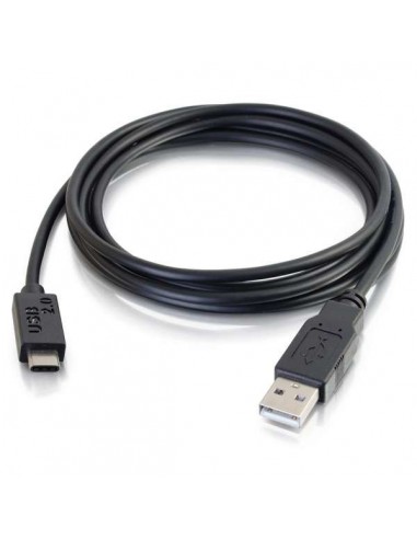 C2G 2m, USB2.0-C USB2.0-A cable USB USB C USB A Negro