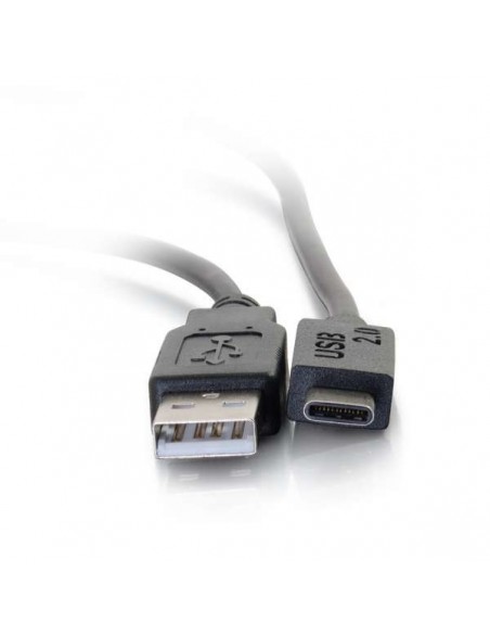 C2G 2m, USB2.0-C USB2.0-A cable USB USB C USB A Negro