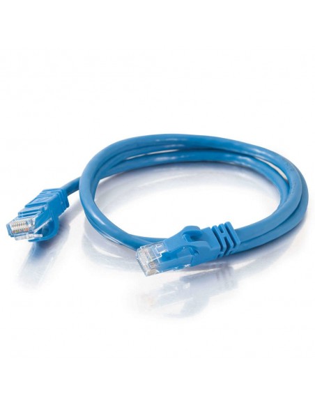 C2G Cable de conexión de red de 2 m Cat6 sin blindaje y con funda (UTP), color azul C2G Cable de conexión de red de 2 m Cat6 sin blindaje y con funda (UTP), color azul