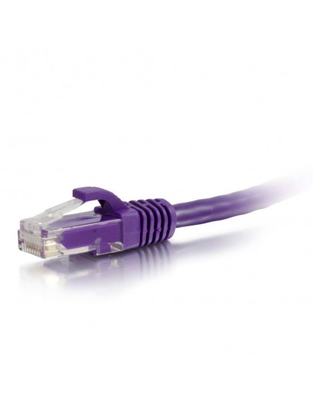 C2G Cable de conexión de red de 1 m Cat5e sin blindaje y con funda (UTP), color púrpura
