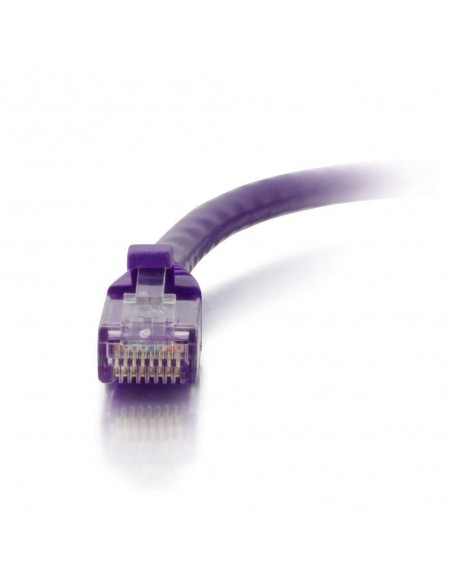 C2G Cable de conexión de red de 1 m Cat5e sin blindaje y con funda (UTP), color púrpura
