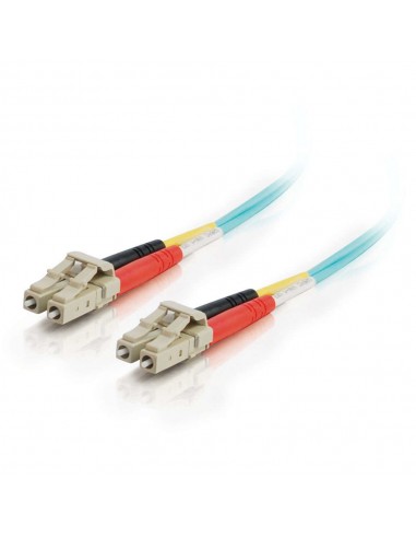 C2G 85555 cable de fibra optica 15 m LC OFNR Turquesa