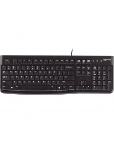 Logitech K120 Corded Keyboard teclado USB QWERTY Inglés Negro