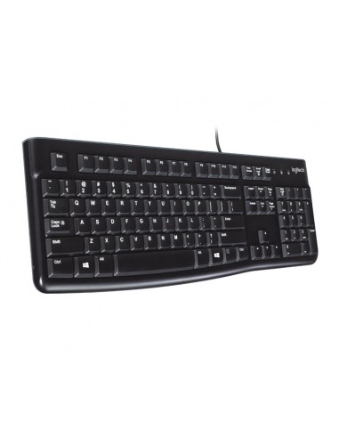 Logitech K120 Corded Keyboard teclado USB QWERTY Inglés Negro