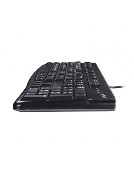 Logitech K120 Corded Keyboard teclado USB QWERTY Inglés Negro