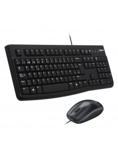 Logitech Desktop MK120 teclado Ratón incluido USB QWERTY Español Negro
