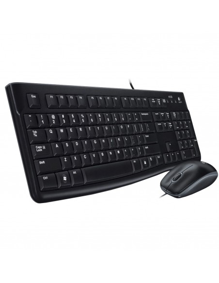 Logitech Desktop MK120 teclado Ratón incluido USB QWERTY Español Negro