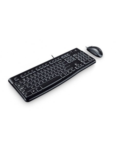 Logitech Desktop MK120 teclado Ratón incluido USB Hebreo Negro