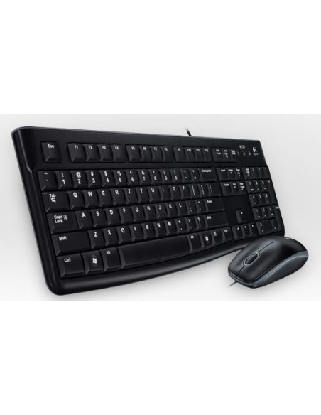 Logitech Desktop MK120 teclado Ratón incluido USB QWERTY Portugués Negro