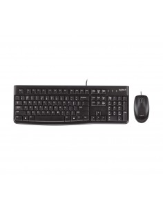Logitech Desktop MK120 teclado Ratón incluido USB QWERTY Inglés Negro